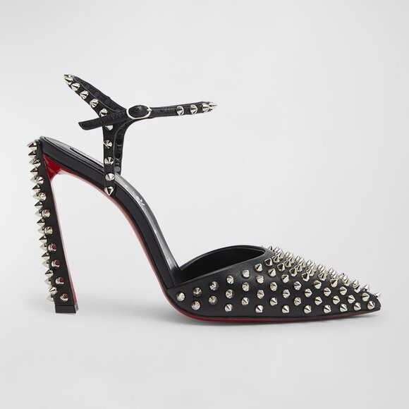 Christian Louboutin CONDORA RIVIERA SPIKES 100 Studded Pumps Heels Shoes - Picture 1 of 16